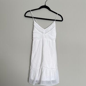 Abercrombie & Fitch White Textured Dress